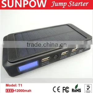 Sunpow 12000mAh Solar Multi-Function 12v Car Jump Starter Mini Mobile Power Bank Charger in Car Accessories thumbnail-3