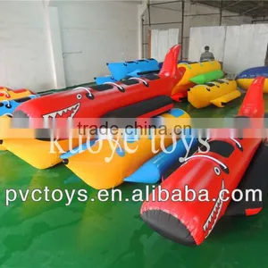 0.9mm Pvc Inflatable Funny Banana Boat thumbnail-1