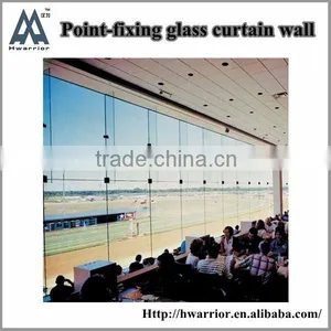 Good Quality Point-fixing Glass Curtain Wall With Pro Design thumbnail-1