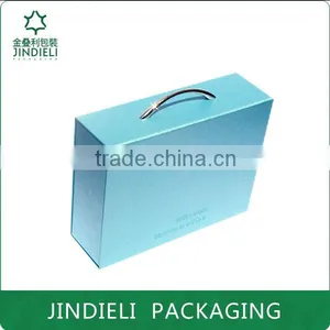 Elegant Blue Wooden Cosmetic Box Packaging thumbnail-1