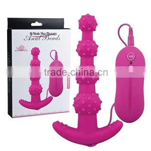 10 Mode Max Pleasure Anal Beads Vibrating Silicone Sex Toys For Adult thumbnail-1