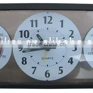 Customized Plastic Temperature and Humidity Meter Table Clock for Promotional Gifts thumbnail-2