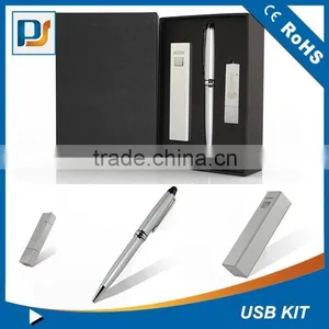 High Quality New Made Custom Business VIP Gift Set (With Metal Power Bank/stylus Pen/usb Disk ) thumbnail-2