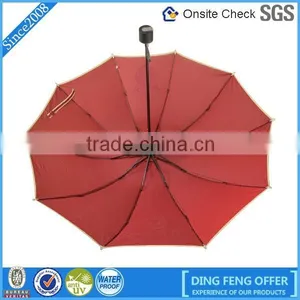 3 Folding Gift Umbrella Wholesale Cheap Umbrellas With Red Color thumbnail-2
