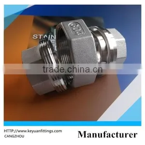 Stainless Steel 304 Cast Pipe Fitting,union,class 150,NPT Female thumbnail-1