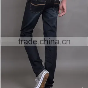 Blue Color Men's Fashion Jeans Famous Brand Jeans Men Pencil Denim Trousers Quality Choice thumbnail-4