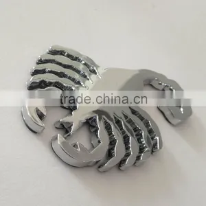 Manufacturer Fashion Sticker Car Design 3D ABS Plastic Chrome Car Decoration Sticker thumbnail-3