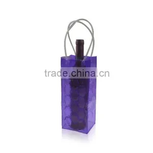 Customized Branding Plastic Wine Bottle Tote Bag thumbnail-2