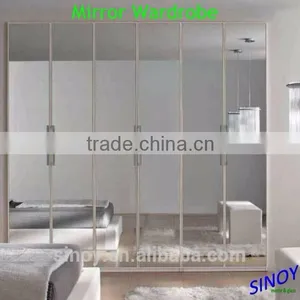 3mm 4mm 5mm Wardrobe Door Mirror Glass With Double Coated Paint thumbnail-2