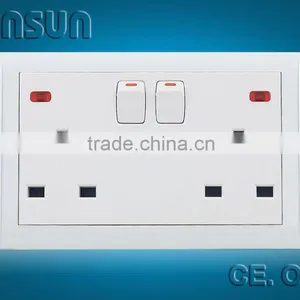 Double Square 3-feet Switch Socket (LN21C33FL) thumbnail-1