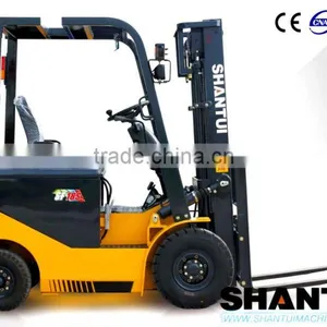 Shantui Four Wheel China Electric Fork Lift With DC Motor thumbnail-1