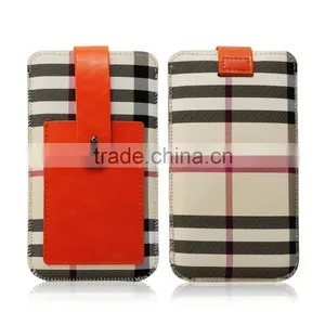 New Business Style Leather Cell Phone Pouch With Buckle thumbnail-2