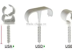 Size 55 PVC DUCT PIPES FOR CABLE TOP UP Saddle Clip With Anhor Insert Clip thumbnail-1