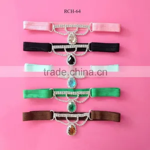 2015 Hot Selling Factory Price Pearl and Rhinestone Connector Decoration Headwear (RCH-64) thumbnail-3