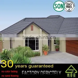 Best Items Manufacture Colorful Stone Coated Metal Roofing Tile / Color Step Tile Roof / Color Stone Chip Coated Metal Roof Tile thumbnail-5