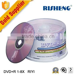RISENG Blank Dvd-r 4.7GB 8X 120MINs/+R 4.7gb Whoelsale Blank Dvd Disks/blank Disks Dvd r Printed thumbnail-1