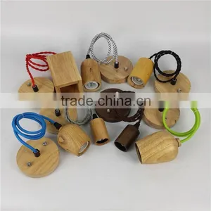 Centerpieces Light Custom E26 Wood Suspended Light Cord Set thumbnail-6