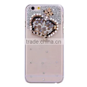 China Manufacturer OEM ODM Phone Case for Iphone 6 Dimond Frameplastic Back Cover Case for thumbnail-2