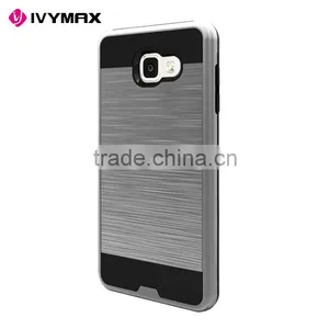 IVYMAX Hybrid Card to go Case Black TPU With Silk Back Plate for Sansung A710 Accessories Mobile thumbnail-3