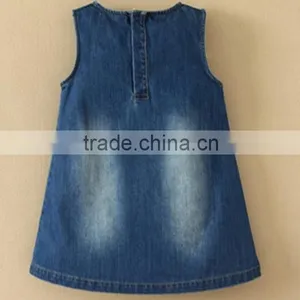 2015 LATEST DESIGN School Girl Cotton Jeans Skirt thumbnail-2