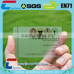 Clear 4C/4C Printing Transparent PVC Card thumbnail-2
