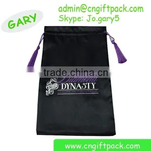 Black Tassel Hair Packaging Bags Silk Bags With Printed Logo thumbnail-4