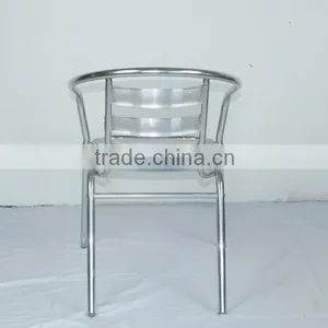Low Price Good Quality Ourdoor Garden Dining Aluminum Stacking Chair YC001 thumbnail-4
