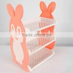 3-layers Plastic Large Storage Rack/3-layers Detachable Shelf/three Layers Combined Shelf/Cartoon Shelves/Rabbit Shaped Shelves thumbnail-1
