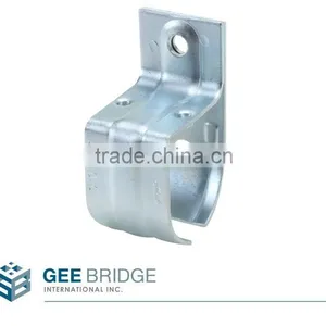 Steel Single Round Rail Brackets w/ Lags thumbnail-1