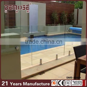 Aluminum Frameless Glass Railing Pool Fence thumbnail-1