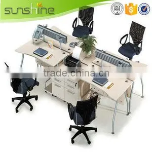 Modern New Design Office Workstation for 6 Person Artificial Slab China Funiture thumbnail-3