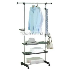 Telescopic Pole Clothes Rack Stand thumbnail-1