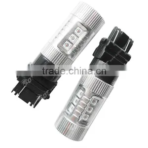 Yellow 3157 3156 80W Sel LED Bulbs for Reverse Back up Lights thumbnail-3