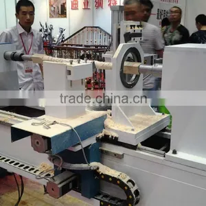 Business Industrial High Quality HG-1516 One Axis Double Blades Wood Cnc Lathe Machine thumbnail-3