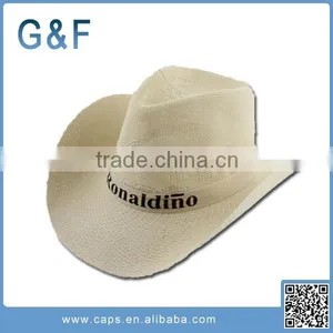 Hot Sale White Cowboy Straw Hat thumbnail-2