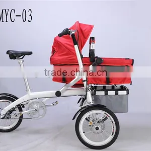 2015 Hot Baby Products Stroller Bike 2 in 1 Fancy Baby Stroller Baby Jogger Mother and Baby Bike thumbnail-4