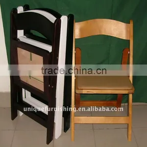 Folding Furniture,Birch Wood Restaurant Folding Chair thumbnail-1