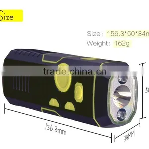 Hand Crank Generation Power FM Portable Dynamo Radio Flashlight/ Rechargeable Emergency USB Mobile Charger Light With Siren thumbnail-2