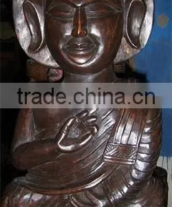Wooden Buddha Buy at Best Prices on India Arts Palace thumbnail-1