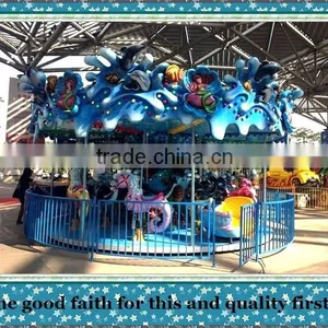 More Than 10 Years Experience in Outdoor Playground Luxury Seahorse Carousel for Children thumbnail-3