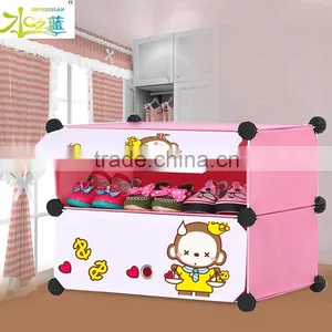 Newest Cartoon Design Shoe Storage Box Cabinet thumbnail-4