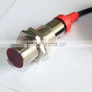DR18RI-CU10/40 Series M18, 10/40cm Diffuse Cylinder Photo Sensor, Metal Housing With a Protected Tube, PNP/NPN Photo Sensor thumbnail-5