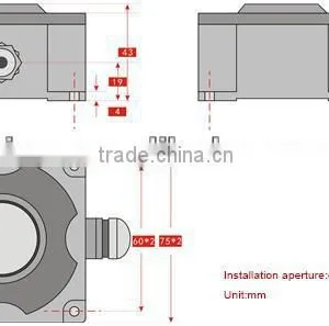 4 Direction Measurement Adjustable Alarm Shershold Value Slope Angle Alarm IP67 Switch/Relay Output thumbnail-5