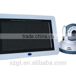 7 Inch Full Color Apple Shape White Color Wireless Digital Top Quality 2.4GHz Nanny Monitor thumbnail-1