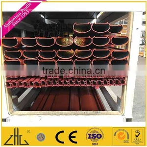 Wow!! 6463 Polishing Mirror Finish Balcony Balustrade Glazing Aluminium Profiles, Satin Anodized Aluminium Profiles for Curtain thumbnail-5