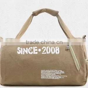 Factory Hot Selling Canvas Travel Handbag Sports Weekend Overnight Carry-on Duffel Gym Bag Luggage thumbnail-1
