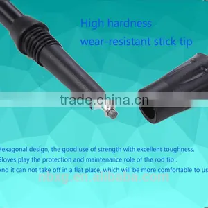 Aluminum 3/4 Sections Internal Lock Flared Handle Adjustable Hiking Pole Trekking Poles thumbnail-4