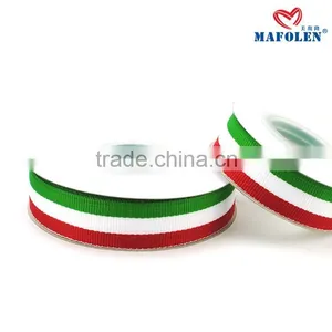 Hot Sale Custom Color Stripe Printed Grosgrain Sports Ribbon thumbnail-4