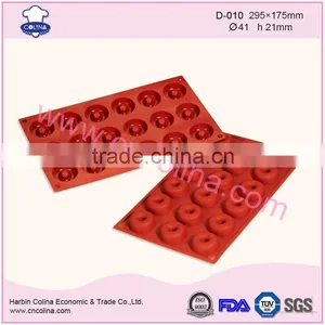 Round Dounts Shape Silicone Cake Mould Cake Baking Pans thumbnail-1