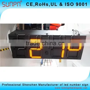 Thai Outdoor 7 Segment Led Digital Display Clock Sign 15" thumbnail-4